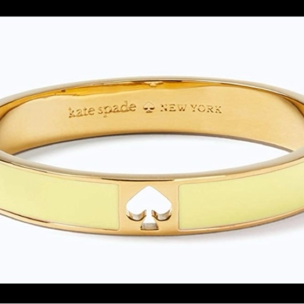 Brand New Kate Spade Gold and Yellow Enamel Bangle